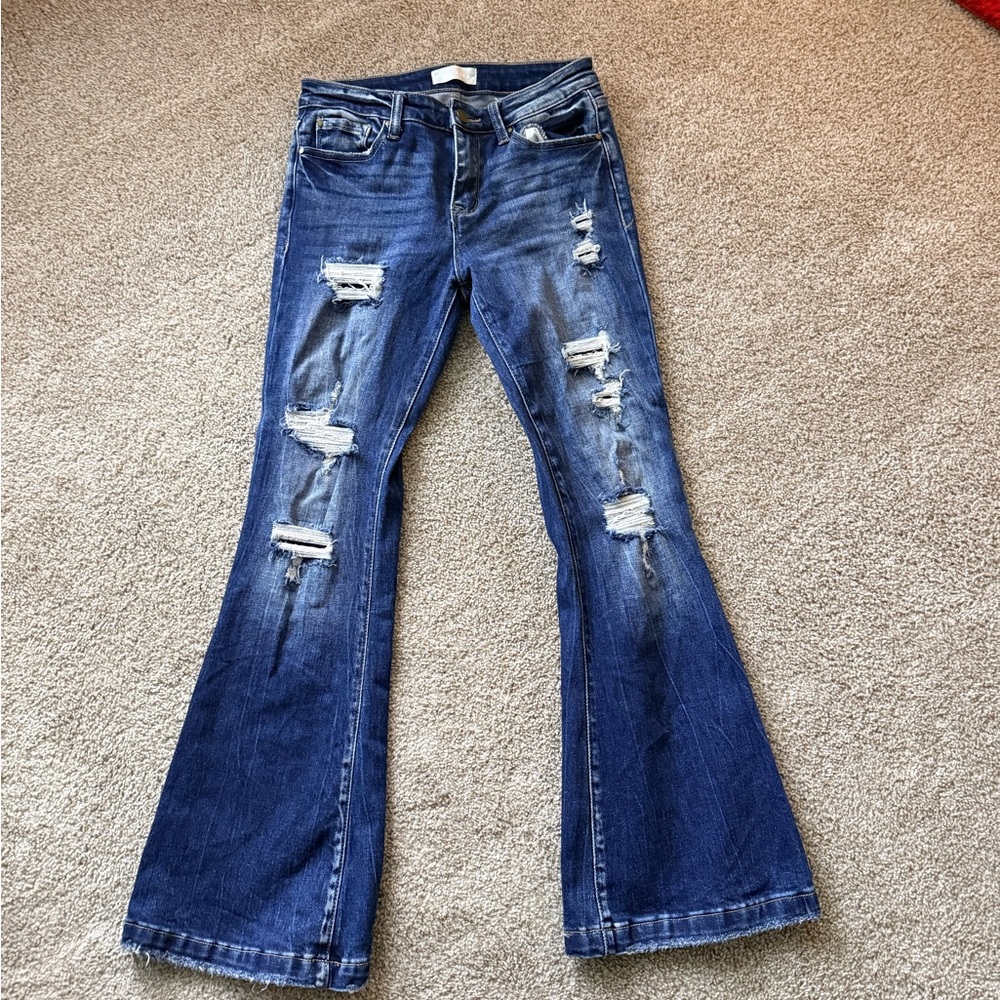 Petra Rodesiler Mid-Rise Stretch Flare Jeans